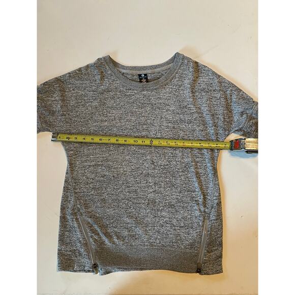 Active Life Heather Grey Side Zip Sweatshirt Pullover Size Large athleisure - Picture 4 of 10